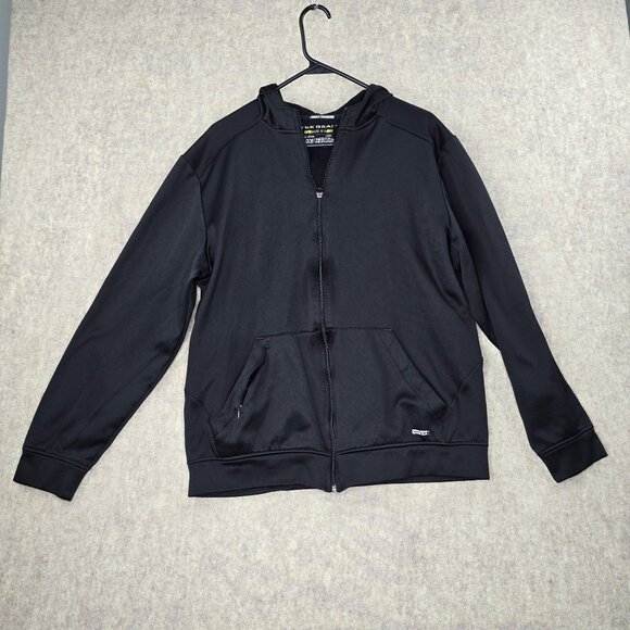 Tek Gear Mens Black Full-Zip Hoodie Jacket Size L - Picture 1 of 6